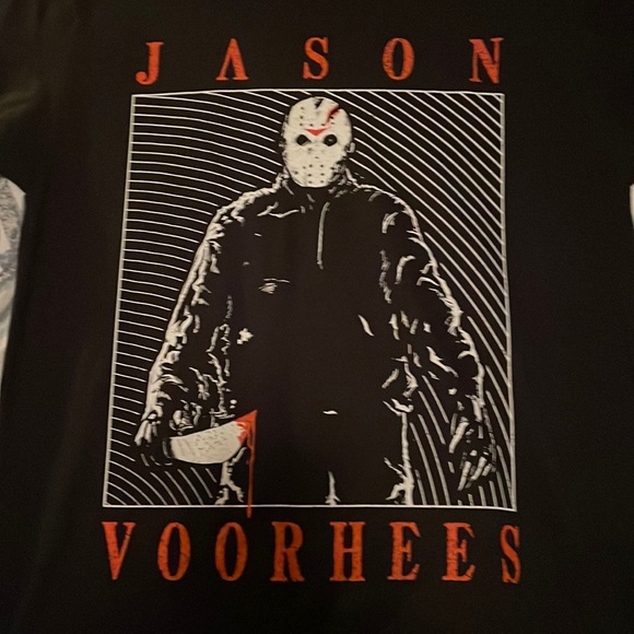 NWT OFFICIALLY LICENSED Friday the 13th Jason Voorhees T-Shirt Top Graphic Tee - Picture 2 of 4